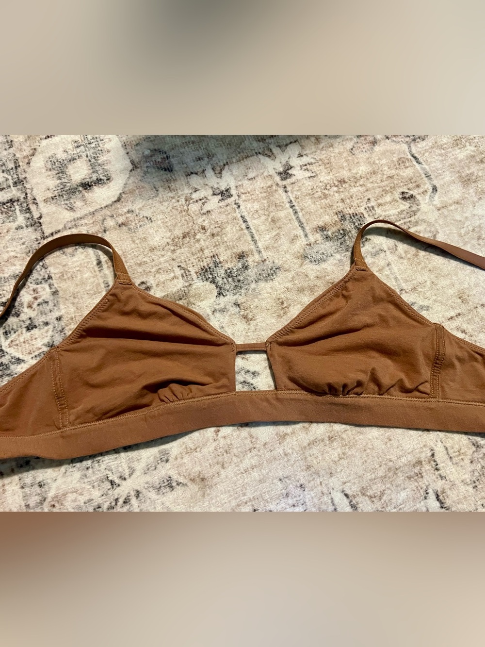 Negative Underwear Cotton Cutout Bra in Fawn - Picture 3 of 5